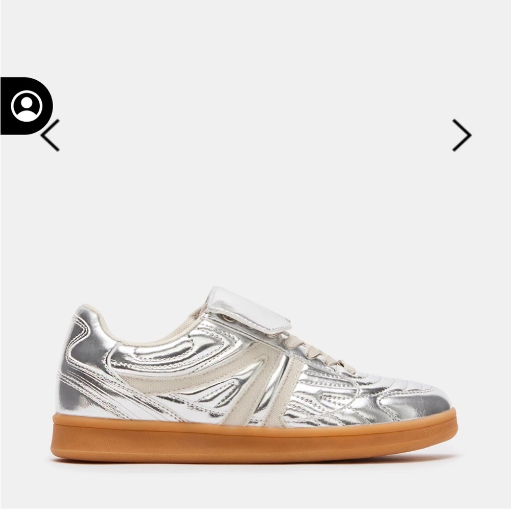 NEW IN BOX - Steve Madden Madrid - Silver Low Top Sneaker